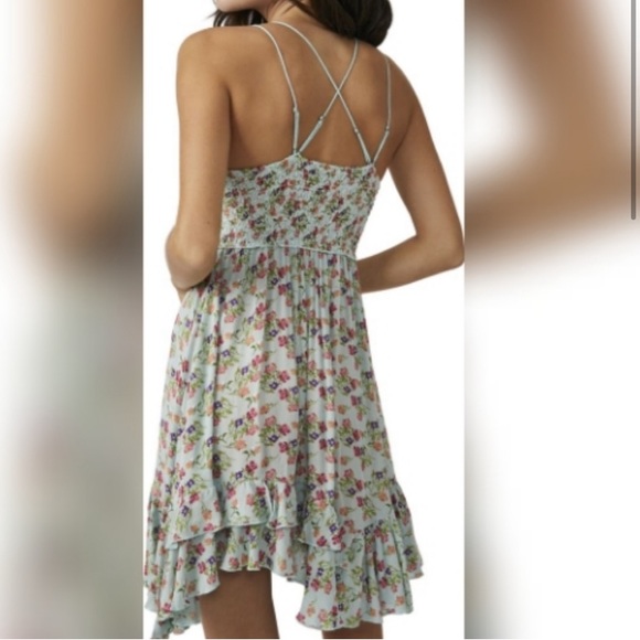 NWT Free People Adella Floral Frilled Chemise - Picture 3 of 6
